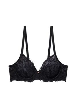 Savage X Fenty Black Lace Unlined Bra
